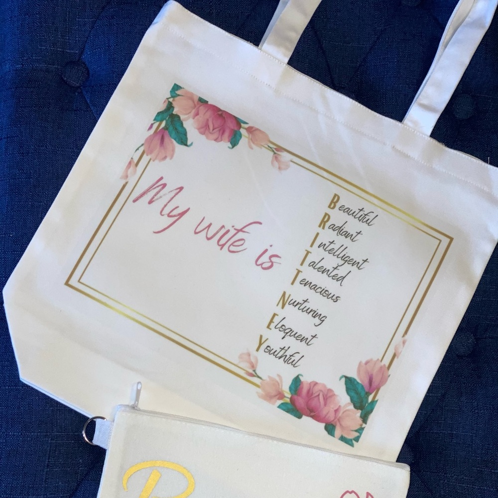 Customizable Tote Bag Set